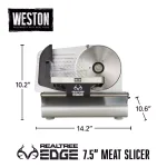 Weston Realtree Edge 200-Watt Meat Slicer with 7.5 in. Stainless Steel Blade and Camouflage Cover thumbnail 2