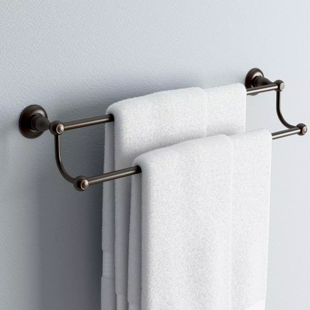 Delta Porter 24 in. Double Towel Bar, Oil Rubbed Bronze