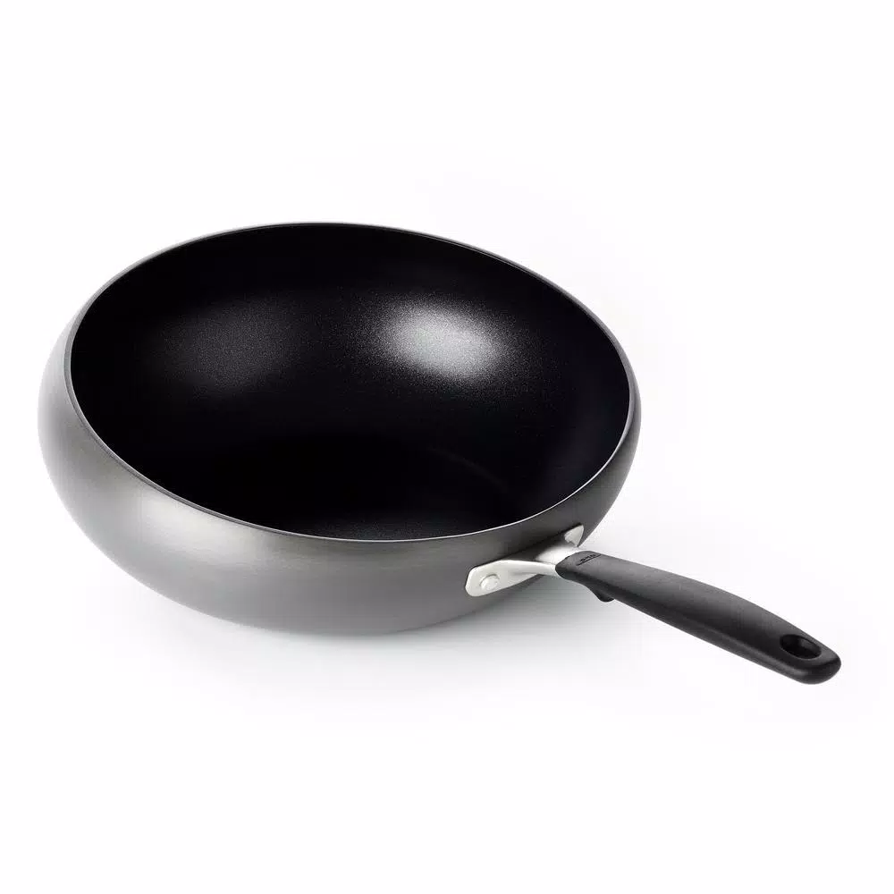 OXO Good Grips 12 in. Hard-Anodized Aluminum Nonstick Wok, Gray
