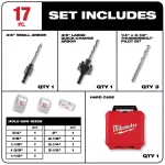 Milwaukee Hole Dozer Bi-Metal Hole Saw Set, 17-Piece General Purpose Kit thumbnail 2