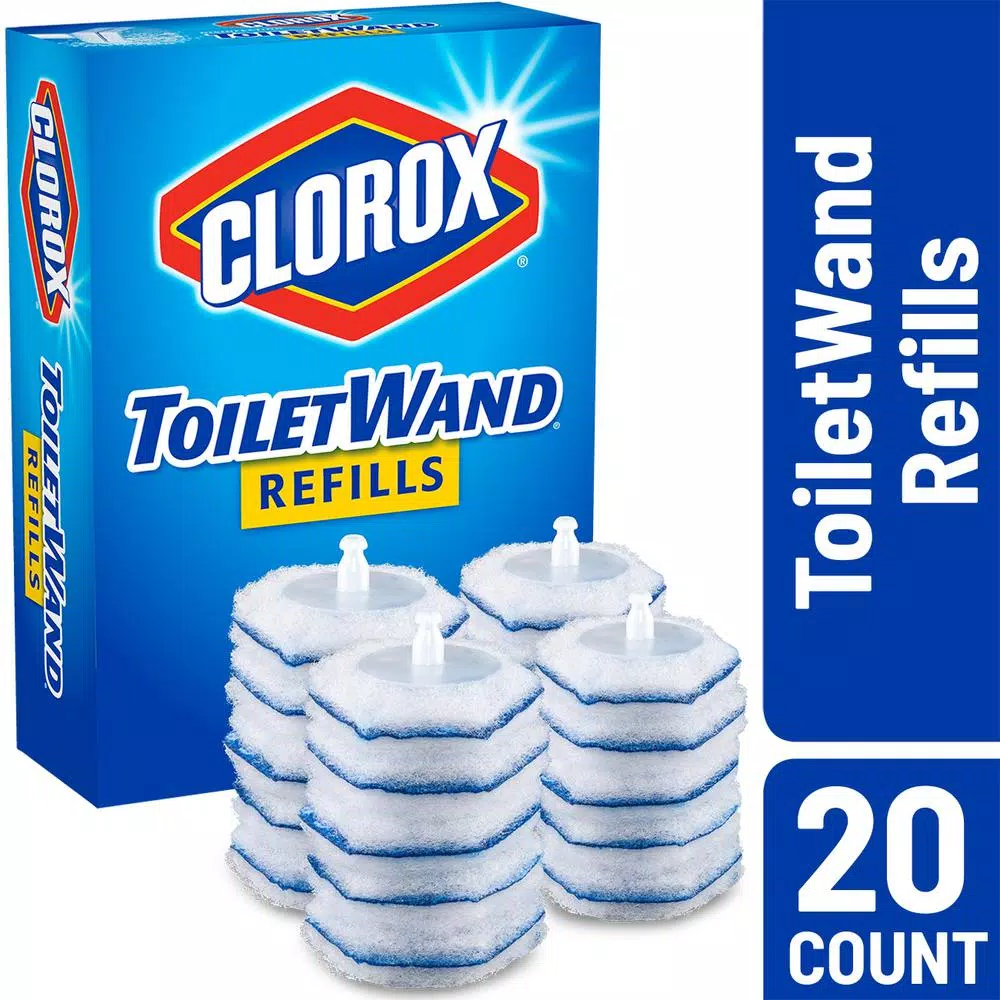 Clorox ToiletWand Disinfecting Toilet Bowl Cleaner Refill Pads, 20-Count