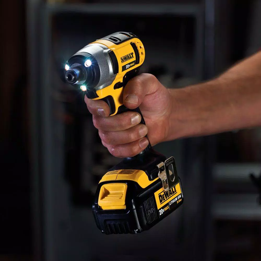 DEWALT 20V MAX Cordless 1/4 in. Impact Driver Kit with 1.3Ah Battery, Charger, and Bag