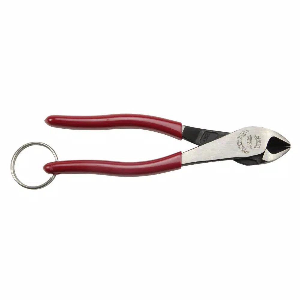 Klein Tools High Leverage Diagonal Cutters with Tether Ring