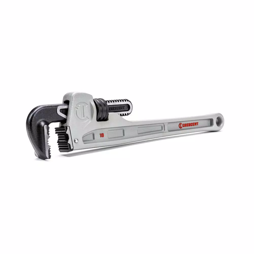 Crescent 18 in. Aluminum Pipe Wrench with K-9 Jaw Teeth