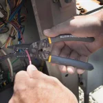 Klein Tools 7 in. Long Nose Wire Stripper and Cutter, 10-20 AWG Solid & 12-22 AWG Stranded, Multi-Tool Crimper thumbnail 3