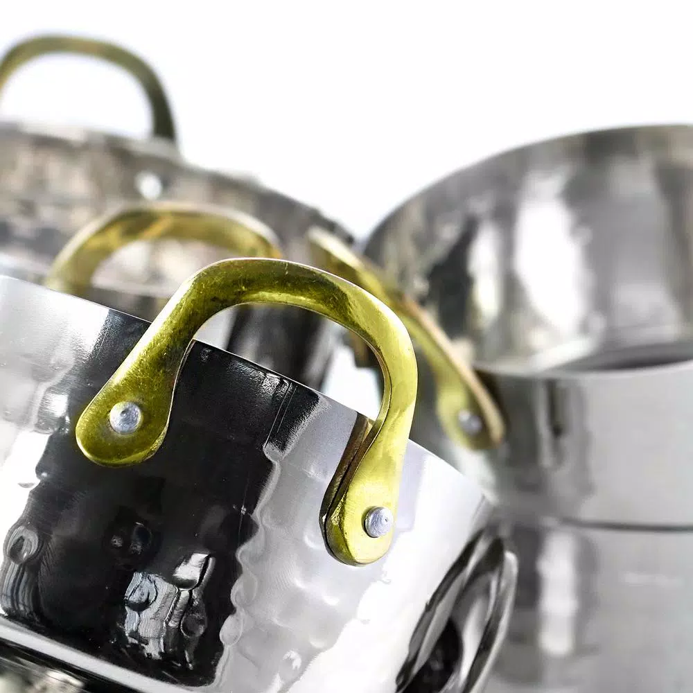 Gibson Home Lannister 0.5 qt. Round Stainless Steel Mini Dutch Oven, 6-Pack