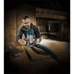 Bosch 2.3 HP 15 Amp Variable Speed Fixed Base Corded Electric Router Kit thumbnail 9