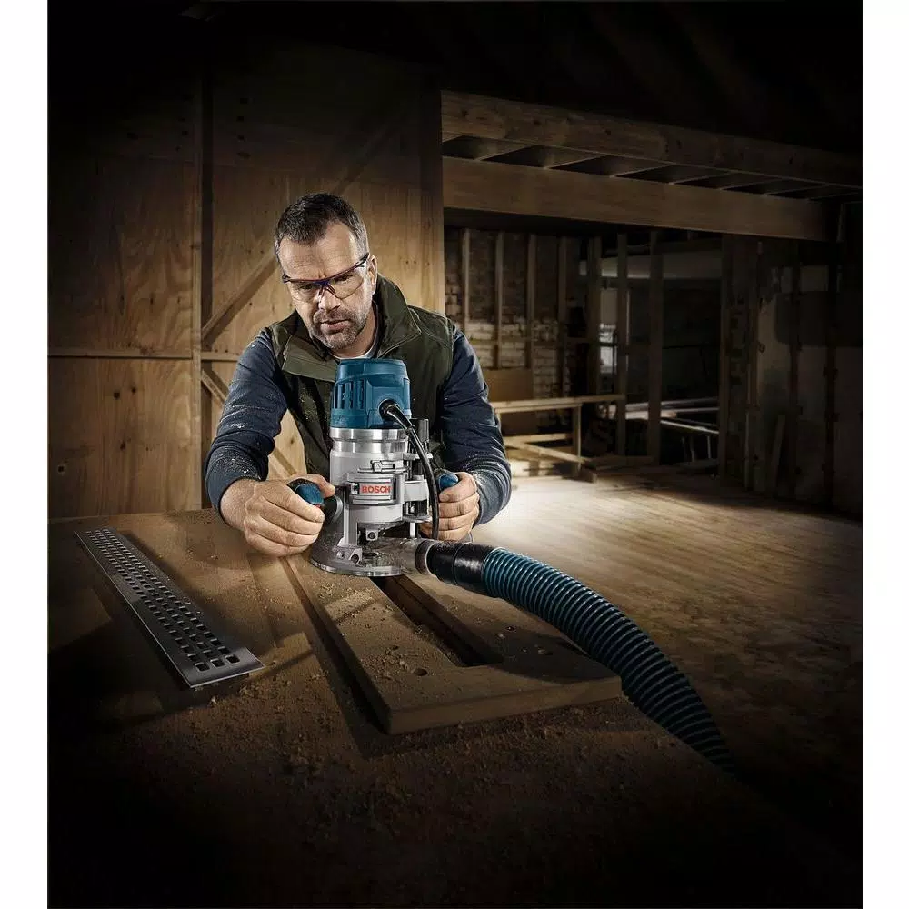 Bosch 2.3 HP 15 Amp Variable Speed Fixed Base Corded Electric Router Kit