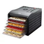 AROMA Professional 6-Tray Food Dehydrator with Adjustable Thermostat and Drip Tray, Black thumbnail 5