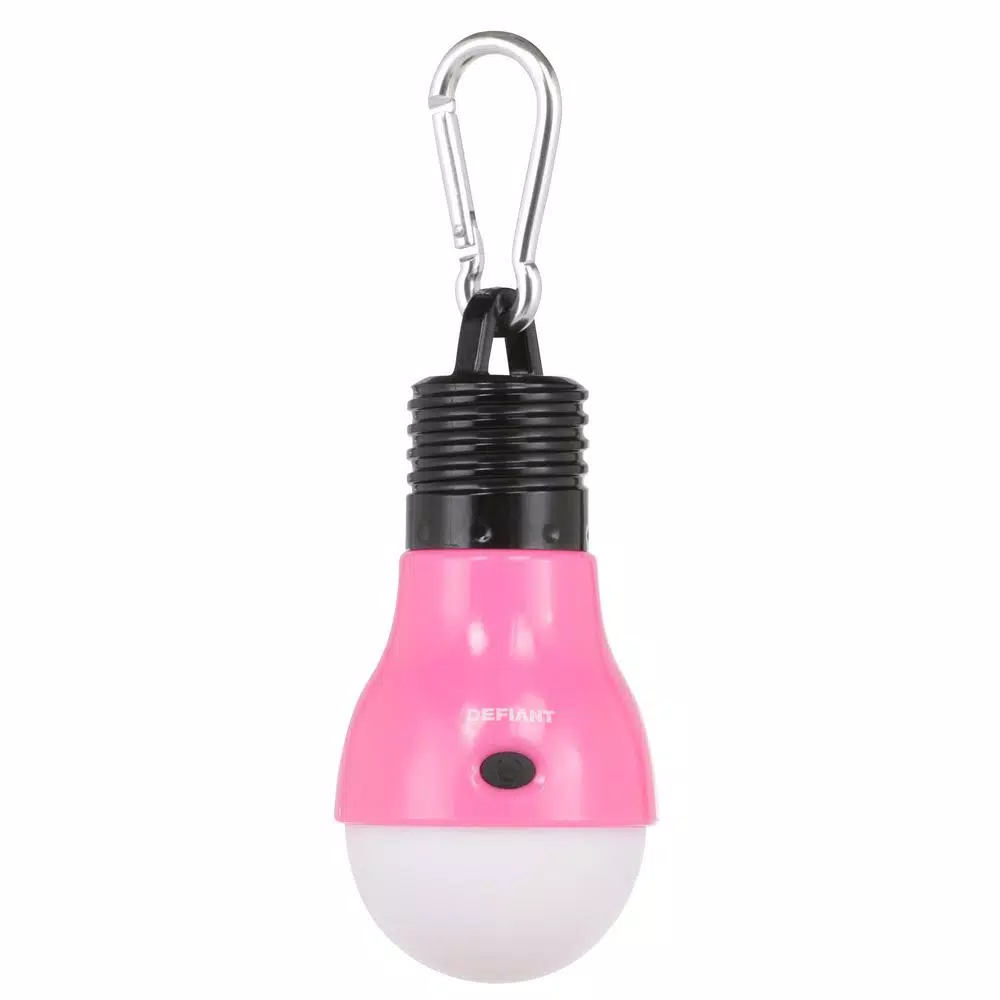 Defiant 40 Lumens LED Clip-On Light Bulbs with Carabiner, 5-Pack