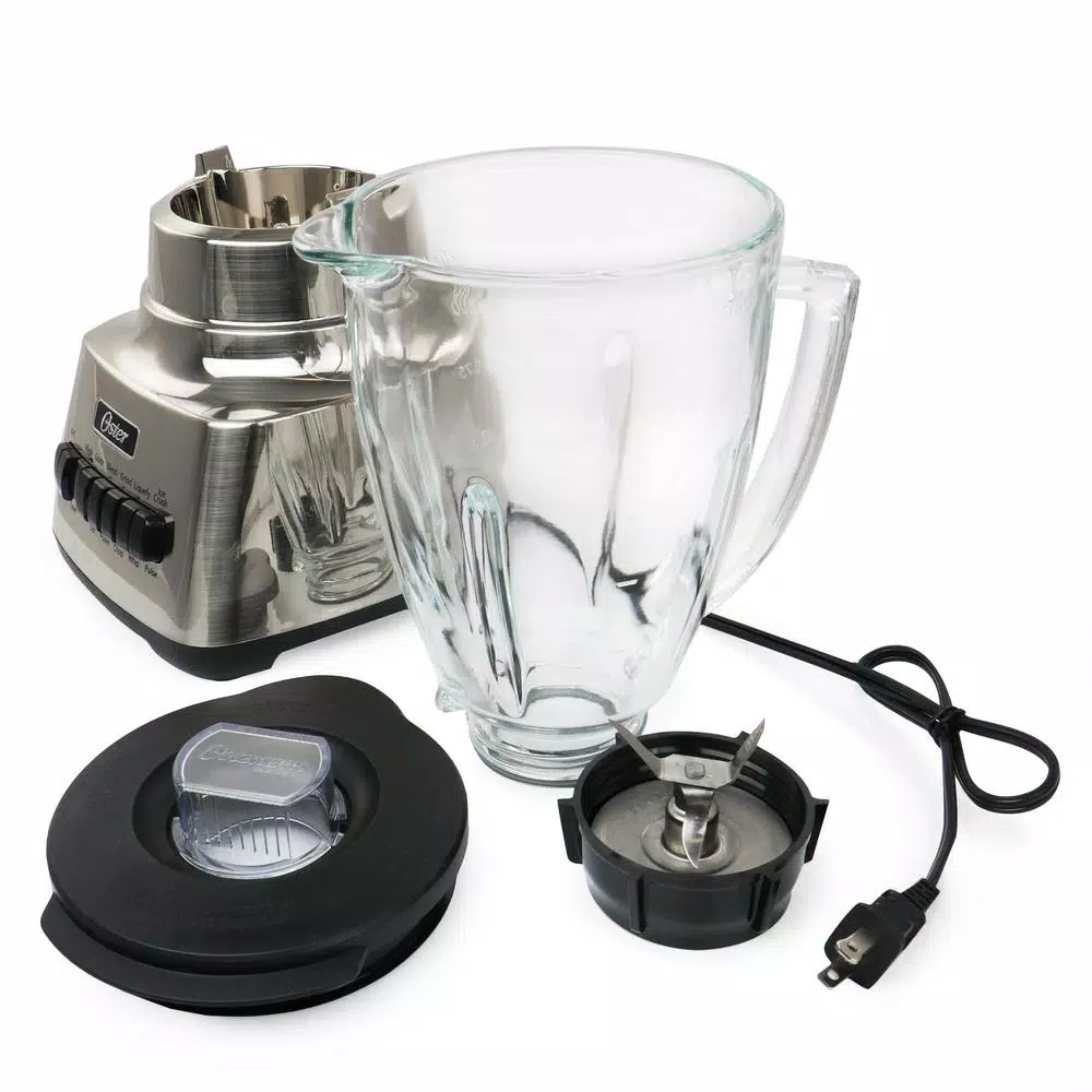 Oster Make It Fresh 10-Speed Silver Power Blender, 48 oz. Glass Jar, 700W