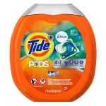 Tide PODS Plus Febreze Laundry Detergent, Botanical Rain Scent, High Efficiency, 61 Count thumbnail 1