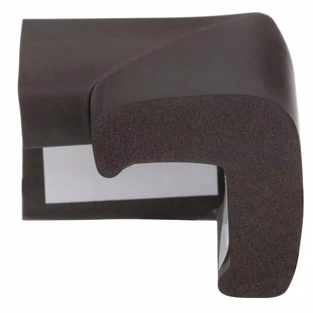 Dreambaby Foam Corner Protectors, Brown (4-Pack) - Furniture Edge Guards
