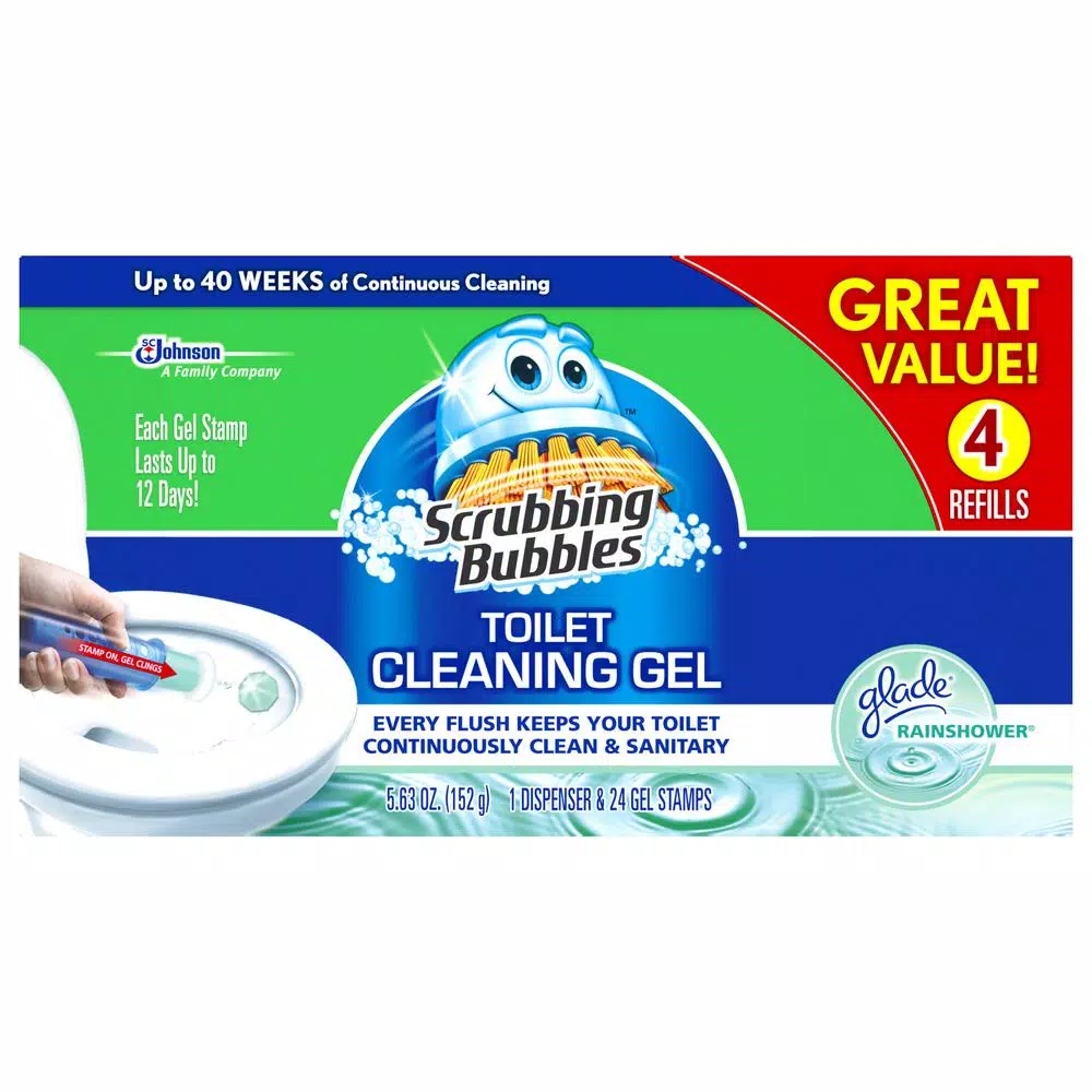 Scrubbing Bubbles Toilet Cleaning Gel Starter Kit, 5.63 oz (Pack of 5)
