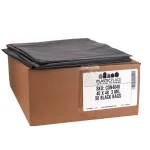 Plasticplace 40-45 Gallon Black Contractor Trash Bags, 3.0 Mil Heavy Duty, 40 in. x 48 in. (50-Case) thumbnail 2
