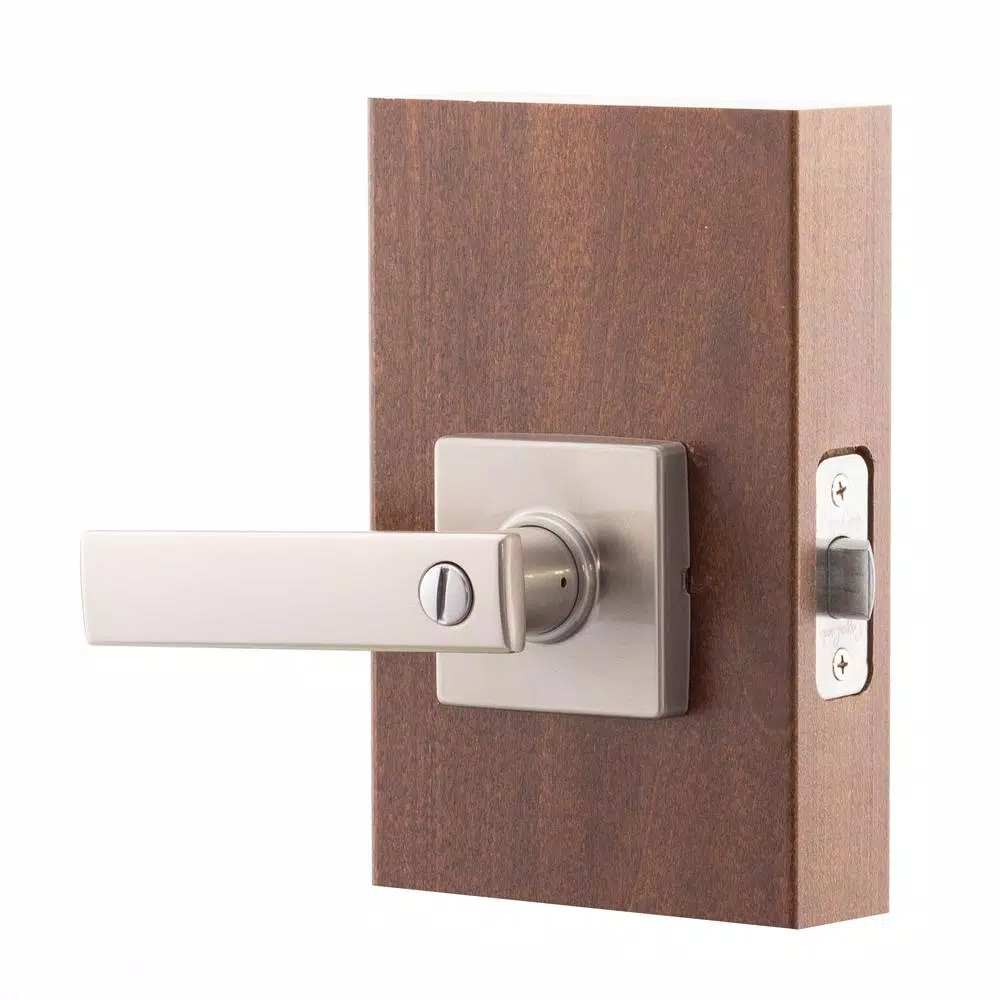 Copper Creek Craftsman Remi Satin Stainless Steel Privacy Lever for Interior Doors
