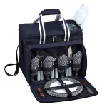 Unbranded Picnic at Ascot Deluxe Picnic Cooler Set for 4 - Bold Navy thumbnail 1