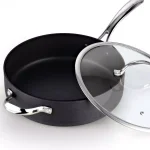 Cooks Standard 5 Qt. Hard-Anodized Aluminum Nonstick Deep Saute Pan with Glass Lid, Black thumbnail 6