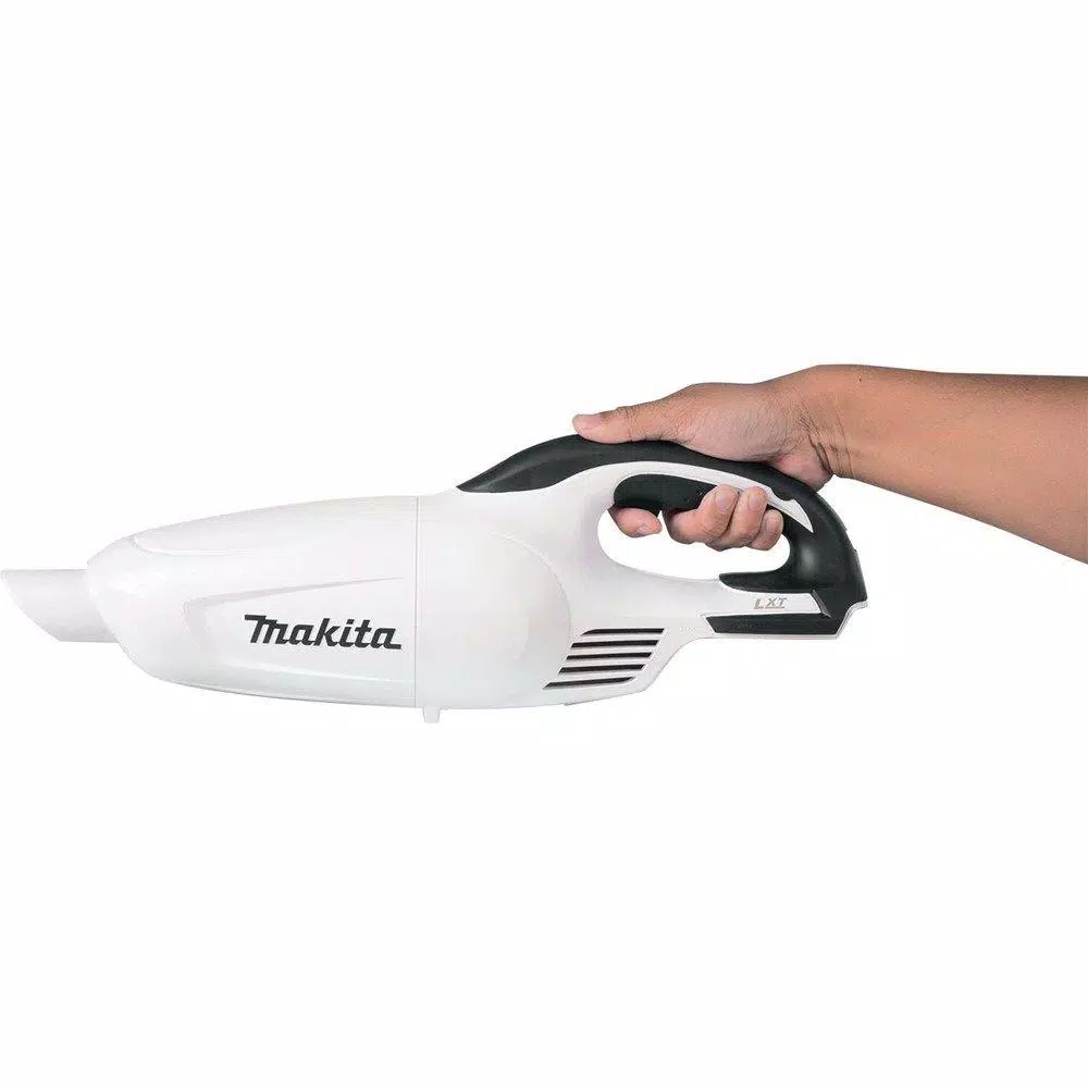 Makita 18V LXT Lithium-Ion Compact Cordless Vacuum with White Cyclonic Attachment (Tool-Only)