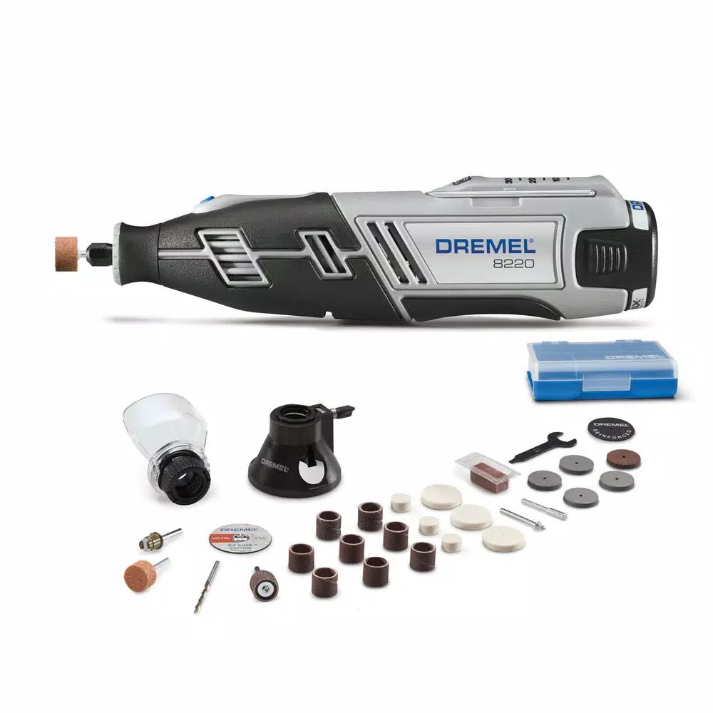 Dremel 8220 Series 12-V MAX Cordless Rotary Tool Kit with 36 in. Flex-Shaft Attachment