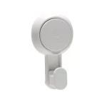 Bath Bliss 4 Pack Gel-Suction Power Hooks, Heavy Duty White Robe and Towel Hooks thumbnail 3
