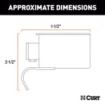 CURT 7-Way Round RV Blade Connector Plug, Trailer Side, Diecast Metal thumbnail 6