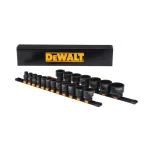 DEWALT 1/2 in. Drive SAE Impact Socket Set, 19-Piece Low Profile 6-Point Set thumbnail 2