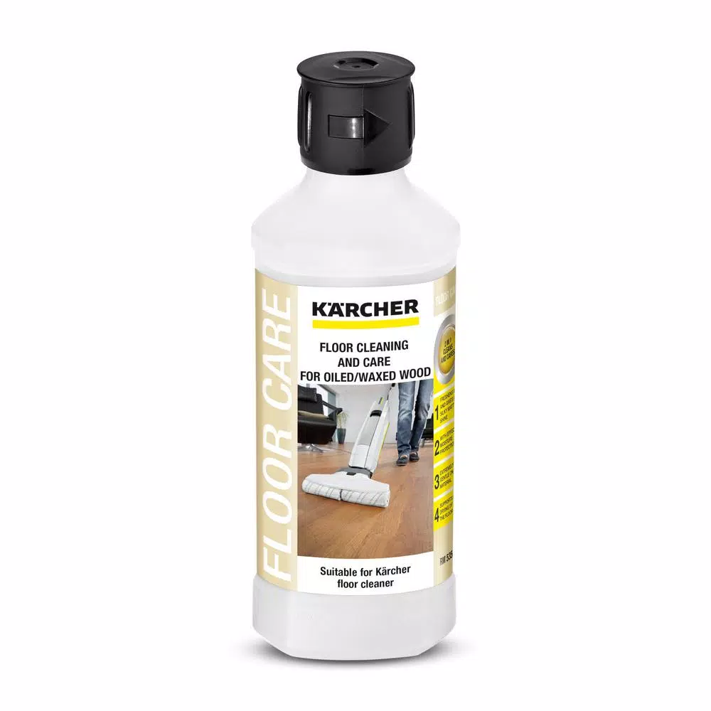 Karcher Oiled and Waxed Wood Floor Cleaner, Lemon Scent, 16.9 oz