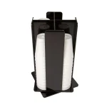 Mind Reader 4-Compartment Rotating Black Acrylic Cup and Lid Dispenser thumbnail 2