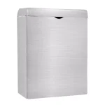 Alpine Industries Wall-Mounted Sanitary Napkin Receptacle, Brushed Stainless Steel thumbnail 1