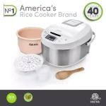 AROMA Professional 12-Cup Digital Rice Cooker and Multi-Cooker with Ceramic Inner Pot, White thumbnail 6