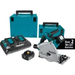 Makita 18V X2 LXT (36V) 6-1/2 in. Brushless Plunge Circular Saw Kit with Guide Rail and Impact Driver thumbnail 2