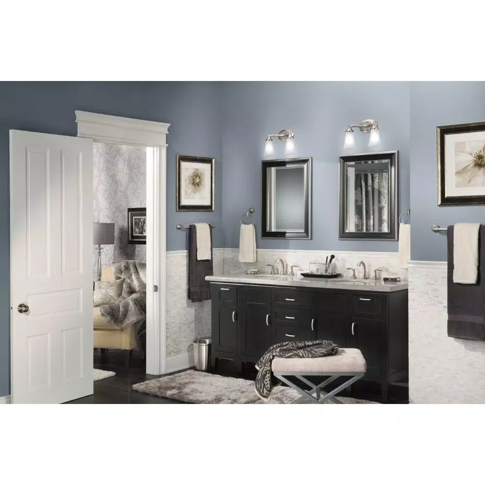 Moen Eva 18 in. Single Towel Bar in Brushed Nickel