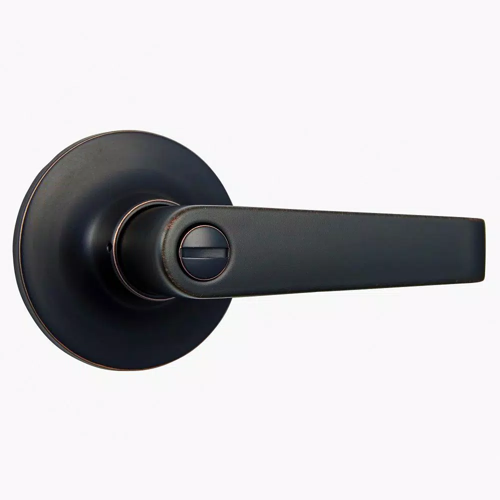 Universal Hardware Commercial Aged Bronze Privacy Bed/Bath Door Lever, ANSI Grade 2, ADA Compliant