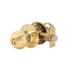 Taco Trans Atlantic Bright Brass Cylindrical Storeroom Grade 3 Door Knobset thumbnail 1