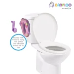 Babyloo Children's Soft Cushion Toilet Seat with Handles and Splash Guard - Pink thumbnail 4