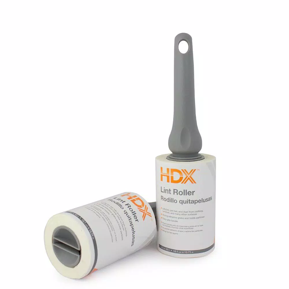 HDX Lint Roller with 90 Sheets and Ergo Grip Handle