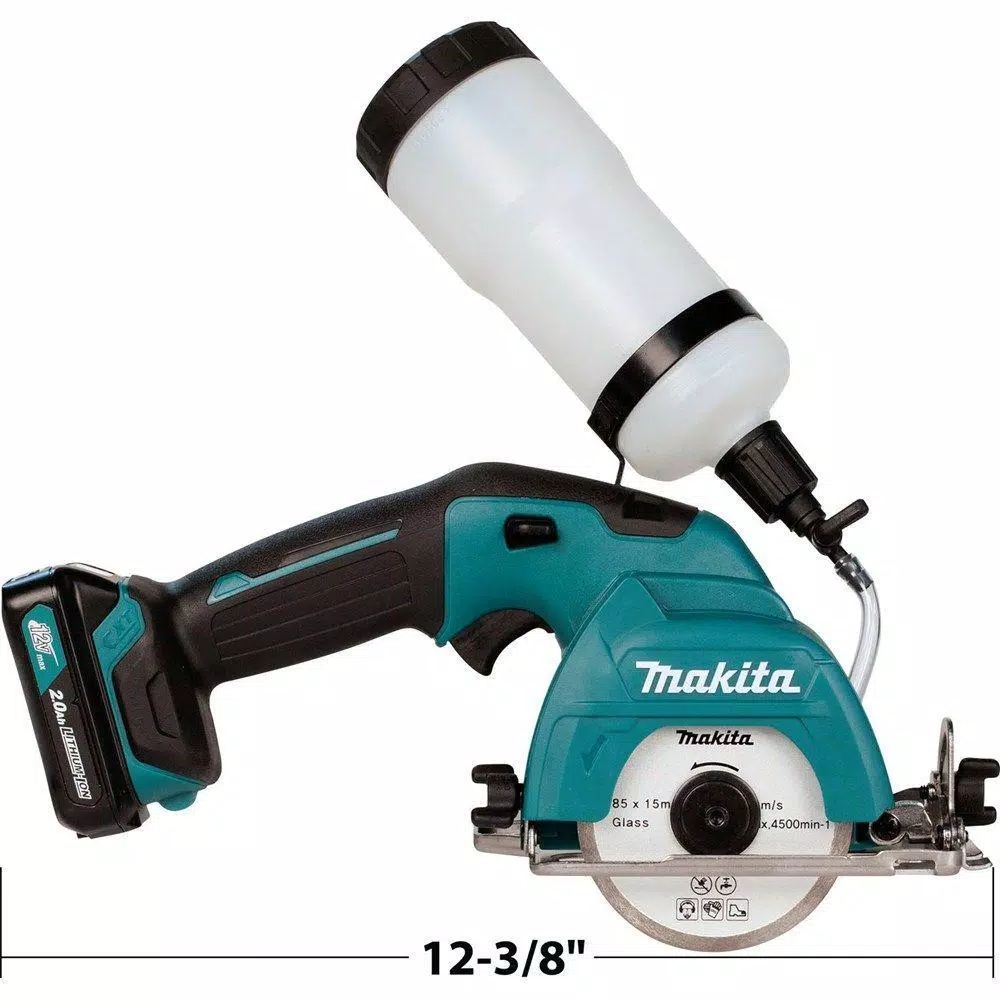 Makita 12V MAX CXT Cordless 3-3/8 in. Tile and Glass Saw Kit
