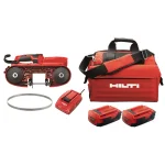Hilti SB 4-A22 22V Cordless Band Saw Kit with 2 Batteries, Charger, Blades and Tool Bag thumbnail 1