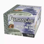 Ultrasac 45-Gallon Clear Heavy Duty Recycling Bags, 1.1 Mil Thick, 100-Count thumbnail 1