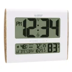La Crosse Technology Digital Atomic Faux Wood Sided Wall Clock with Indoor/Outdoor Temperature and Humidity thumbnail 4