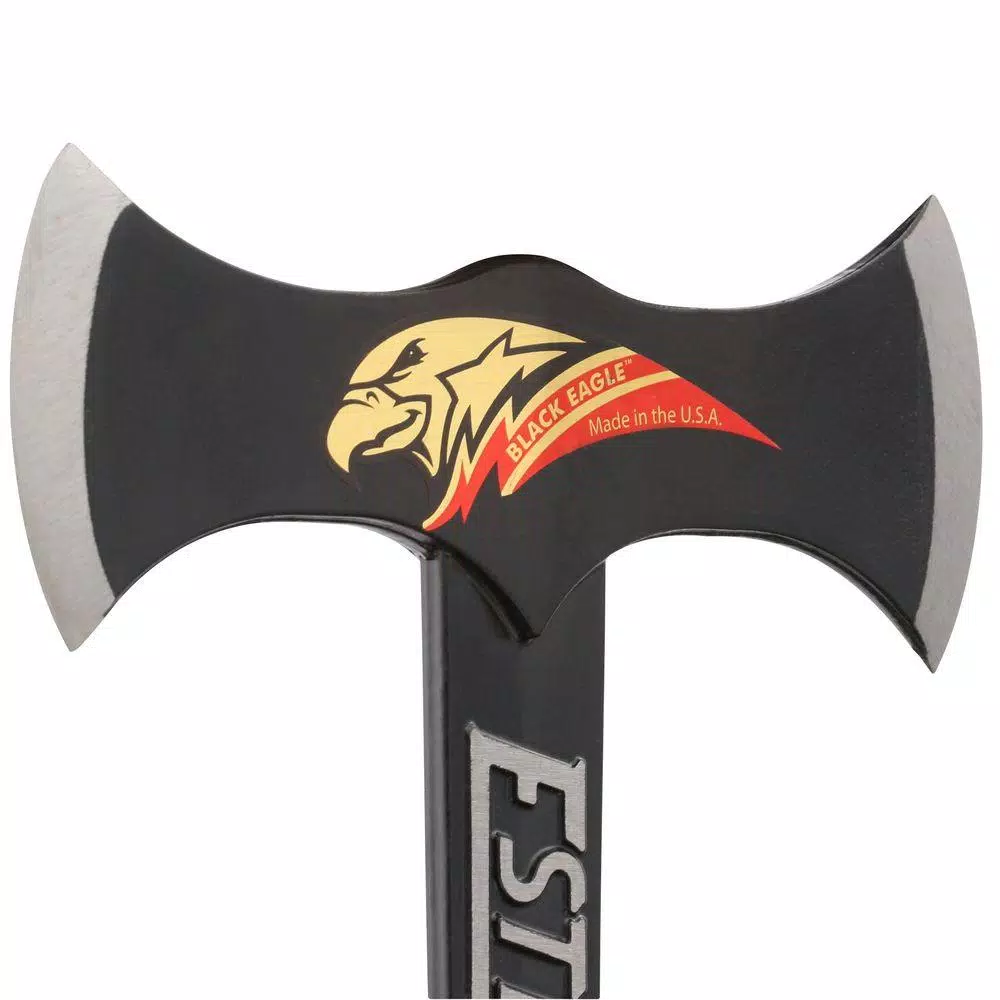 Estwing Black Eagle Double Bit Axe with Leather Grip, Forged American Steel
