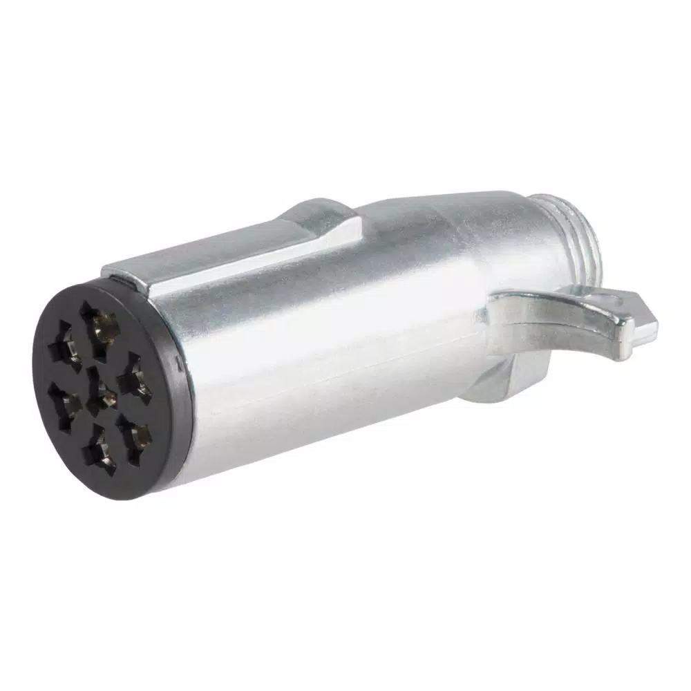 CURT 7-Way Round Trailer Connector Plug - Male End