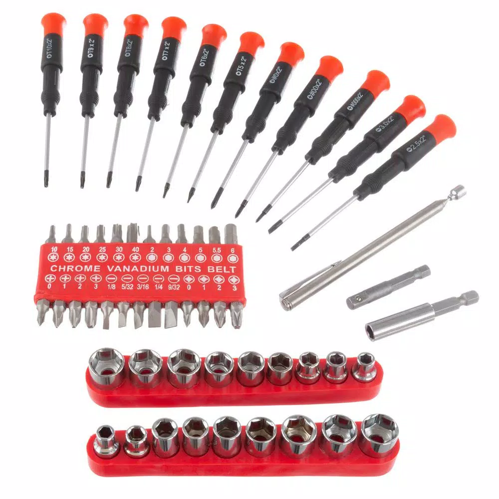 Stalwart 70-Piece Steel Screwdriver and Hand Tool Set with Carrying Case