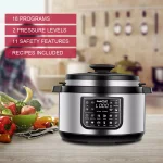 Geek Chef 8 Qt. Stainless Steel Electric Oval Pressure Cooker with 12 Preset Functions thumbnail 8