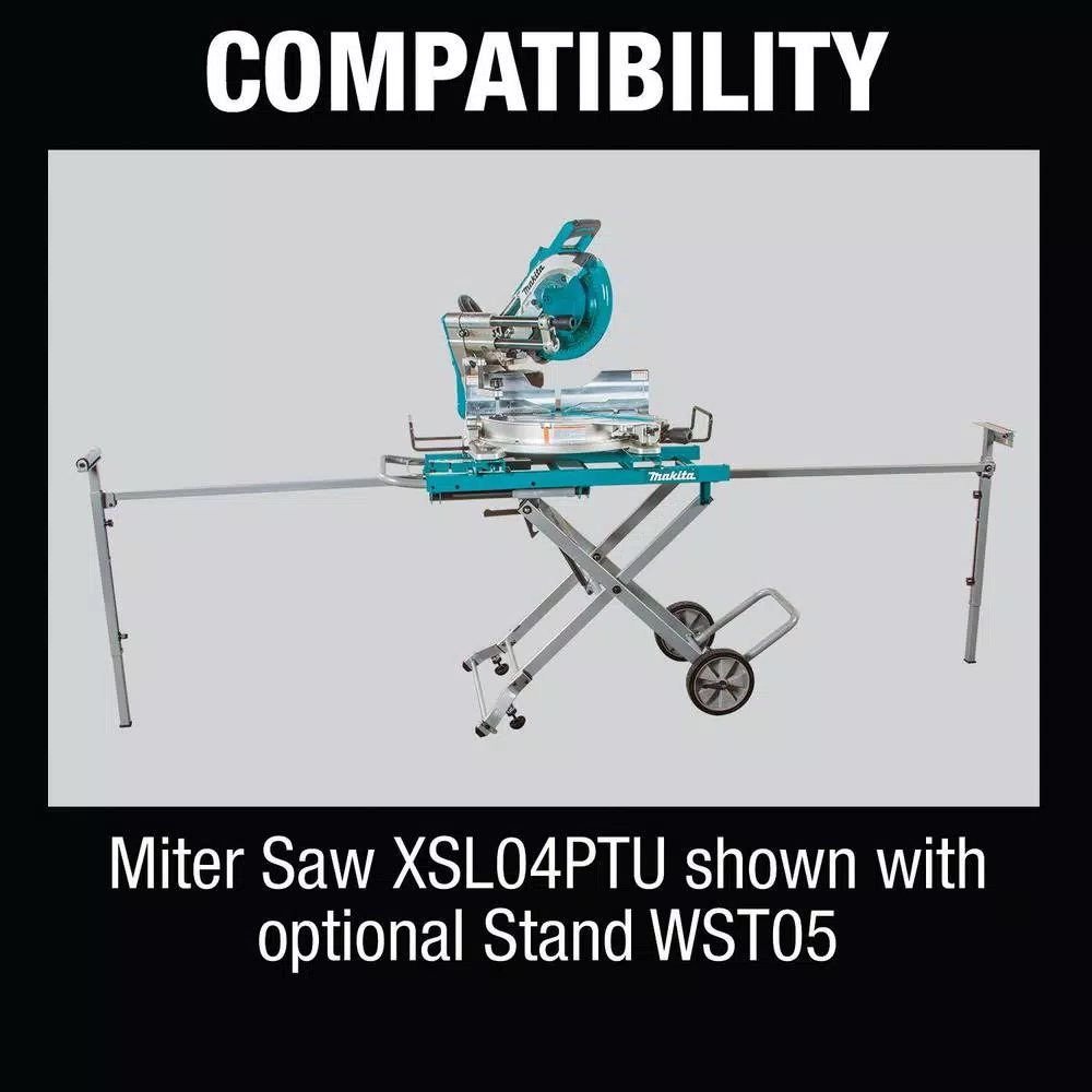 Makita 18V X2 LXT 10 in. Brushless Dual-Bevel Sliding Compound Miter Saw Kit with 4 5.0 Ah Batteries & Charger