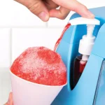 Nostalgia Blue Countertop Snow Cone Machine with 240 oz. Capacity and Stainless Steel Blades thumbnail 4
