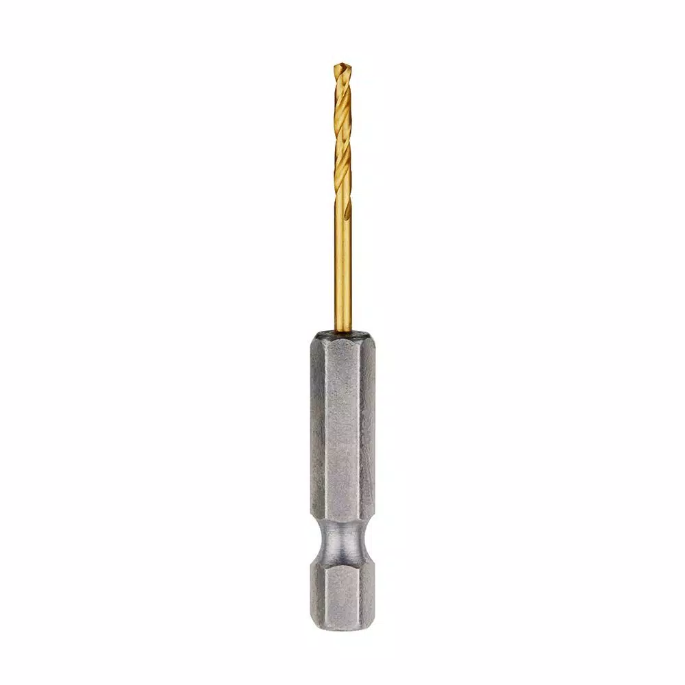 Milwaukee SHOCKWAVE 1/16 in. Titanium Twist Drill Bit with 1/4 in. Hex Shank