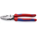 KNIPEX 9.5 in. High Leverage Lineman's Pliers with Dual-Component Comfort Grips and Tether Attachment thumbnail 1