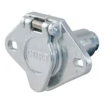 CURT 4-Way Round Trailer Connector Socket - Vehicle Side Female End thumbnail 1